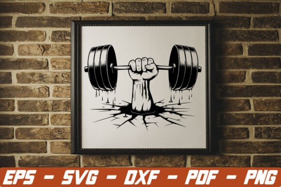 Barbell Split & Gym Silhouette SVG Design Guide