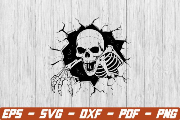 Beyond the Macabre: The Strategic Value of Skeleton Coming Out of Wall SVGs in Modern Design