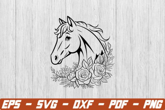 Blooming Equine Art: Understanding the Horse Face with Flowers SVG Trend