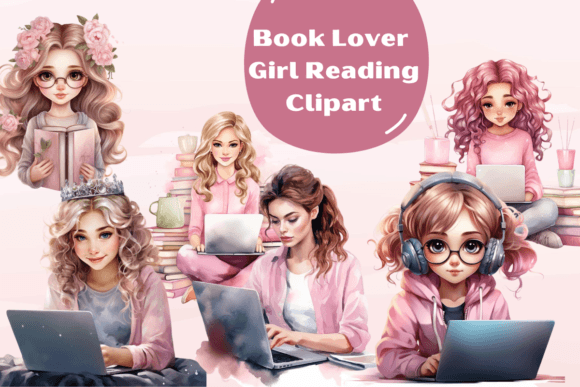 Book Lover - Girl Reading Clipart: Creative Uses