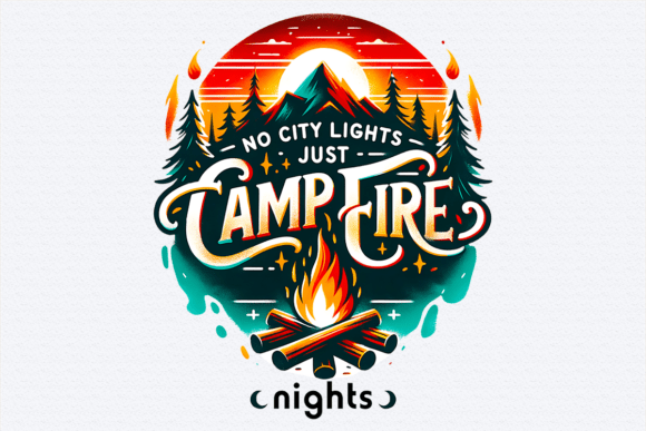 Camping Shirt PNG Heat Transfer Print Design Guide