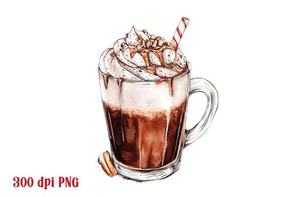 Christmas Coffees Hot Cocoa Clipart: Elevating Your Holiday Design Projects