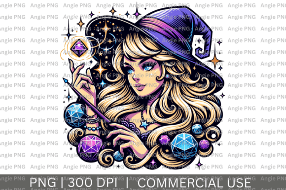 Crystal Witch PNG Clipart for Modern Design