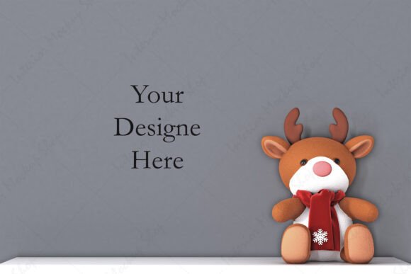 Elevating Holiday Design with the Perfect Mockup Background Christmas JPG
