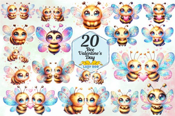Evaluating Bee Valentine's Day Sublimation Clipart for Creative Projects
