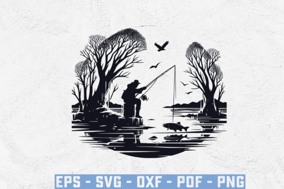 Funny Ice Fishing Silhouette Svg Files: Creative Solutions for Winter Apparel and Decor