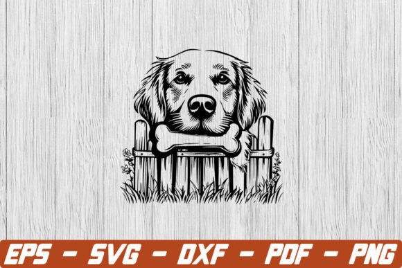 Golden Retriever with Bone in Mouth Svg: Practical Applications for Creators and Dog Lovers