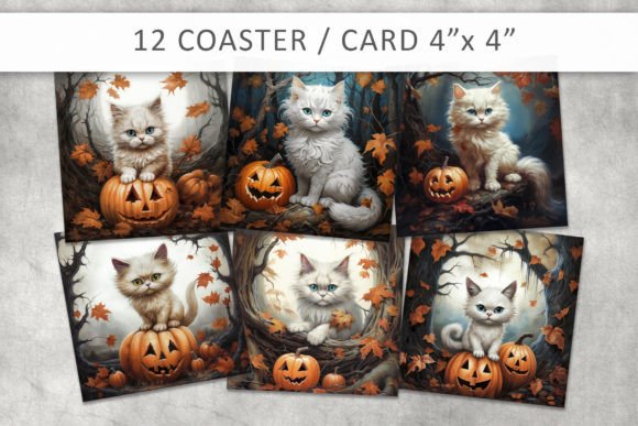 Halloween Cat Square Coaster Bundle: A Seasonal Guide