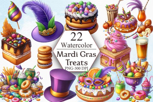 Leveraging Mardi Gras Fat Tuesday Treats Clipart in Modern Visual Marketing Strategies