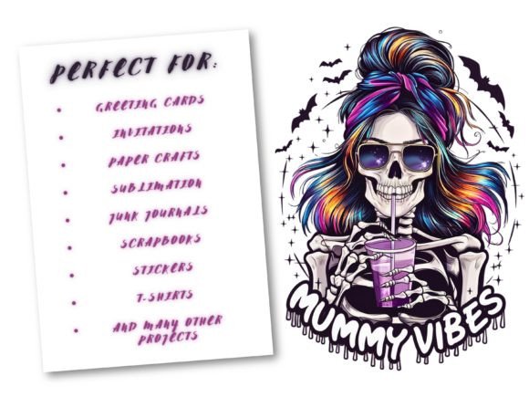 Practical Applications for Halloween Png, Mummy Png, and Spooky Mama Assets