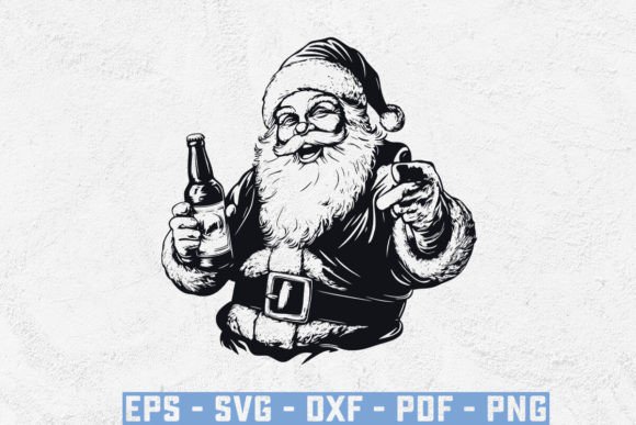 Santa with Beer SVG: Creative Christmas Design Ideas
