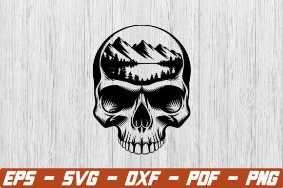 Skull Mountain Scene Svg and Forest Skull: Practical Applications for Dark Nature Aesthetics