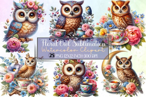 The Strategic Appeal of Floral Owl Watercolor Sublimation in Modern Print Commerce