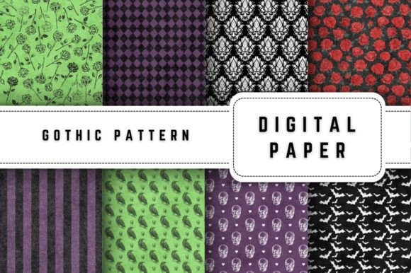 Unlocking Creative Potential with 12 Seamless Gothic Pattern Digital Paper