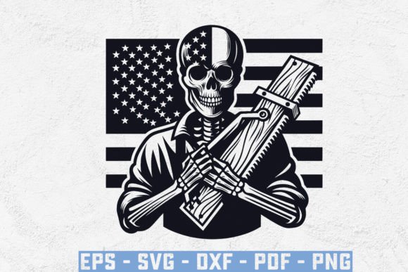 USA Flag with Wood Cutter Skull SVG: A Guide to Patriotic Craft Projects