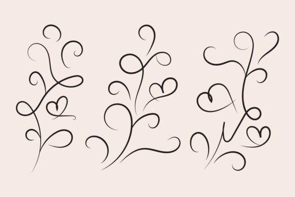 Valentines Day Heart Swirls Flourish: Practical Design Applications for Creators and Businesses