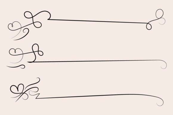 Valentines Heart Divider Separator Line Design Guide