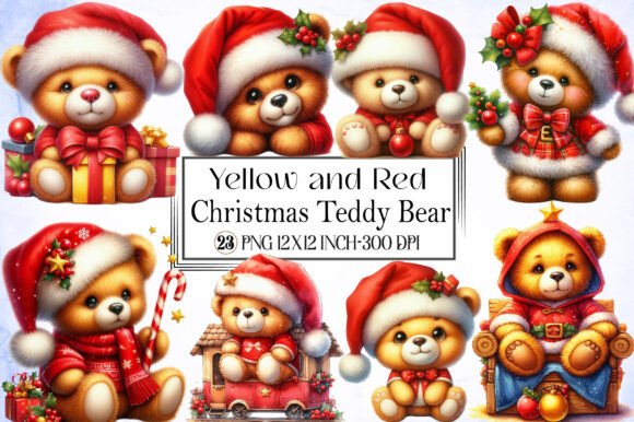 Yellow and Red Christmas Teddy Bear PNG: A Practical Guide for Creators